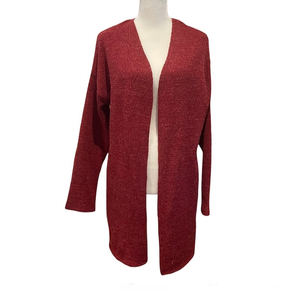 HEART & HIPS brick reddish cardigan, size L